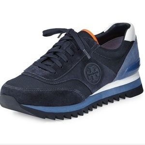 tory burch sawtooth logo sneaker